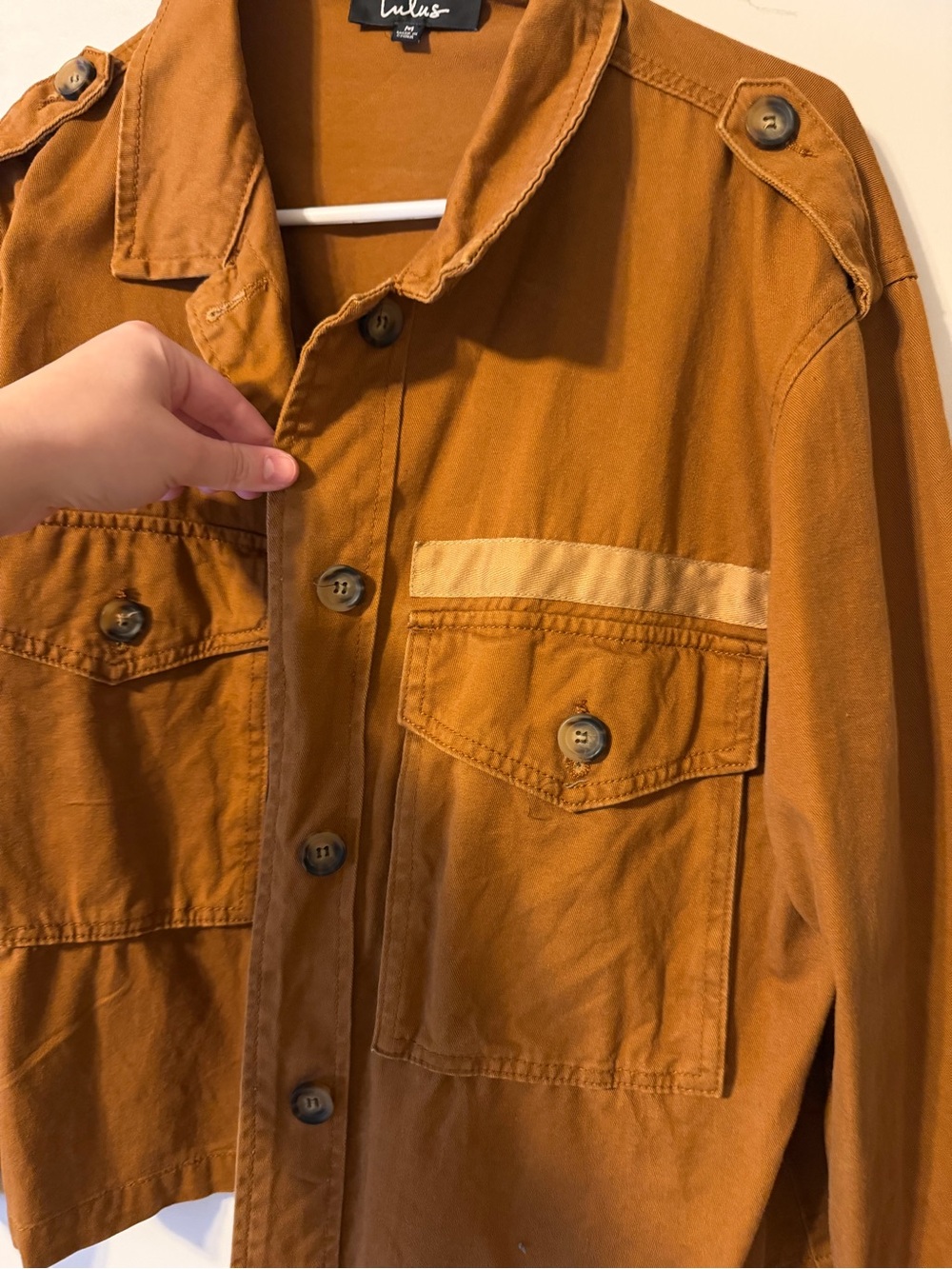 Lulu's Rust Utility Jacket - Picture 2 of 4
